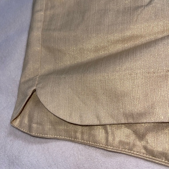 Lilly Pulitzer Shimmering Gold High Waist Shorts - Picture 3 of 6